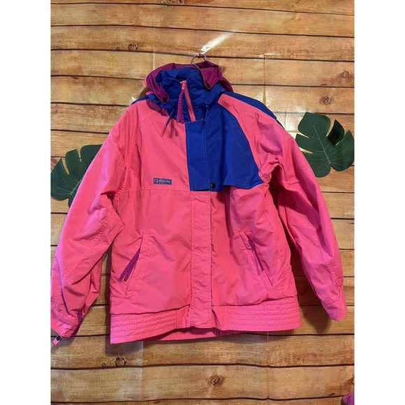Vtg Columbia Sportswear BUGABOO 3-in-1 Fleece Jacket Small S Ski 90s Coat USA - Picture 1 of 10